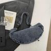 Vintage Denim Chest Bag Women Crossbody Bag Large Capacity Shoulder Bag