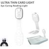 2-In-1 Clip-On Book Light Rechargeable Ultra-Thin Led Reading Light Eye-Caring Dimmable Brightness Mini Portable Travel Reading