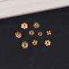 Golden Sand Flower Cup Spacer Beads for DIY Jewelry Necklace Bracelet