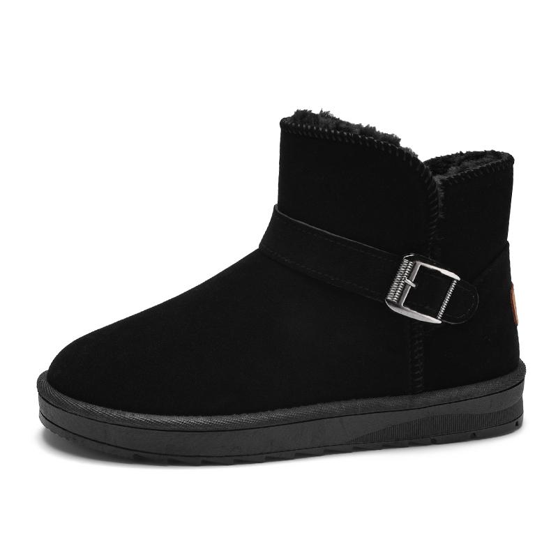 

Мужские зимние ботинки, высококачественные нескользящие ботинки, мужские зимние ботинки 2024 года, новые зимние ботинки для женщин, водонепроницаемые ботинки для снега 44-45 чёрный