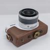 PU Leather Camera Bag Case For Nikon J1 J2 Full Body Protective Cover With Strap