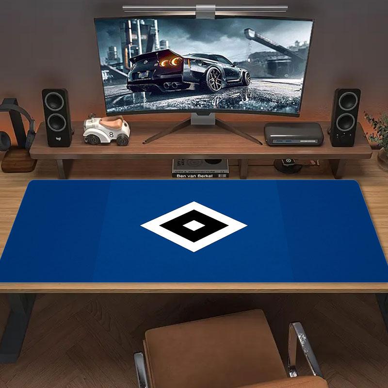 Blue Black Diamond Large Size Mouse Pad Large Gaming Table Cushion Nonslip Laptop Tablet Big Mousepad Xxl Mat Mini Pc Playmat With Lock Edge