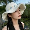 Summer seaside beach scenic spot sells small flower decorative straw hat large brim sun hat children's sun protection hat sun hat