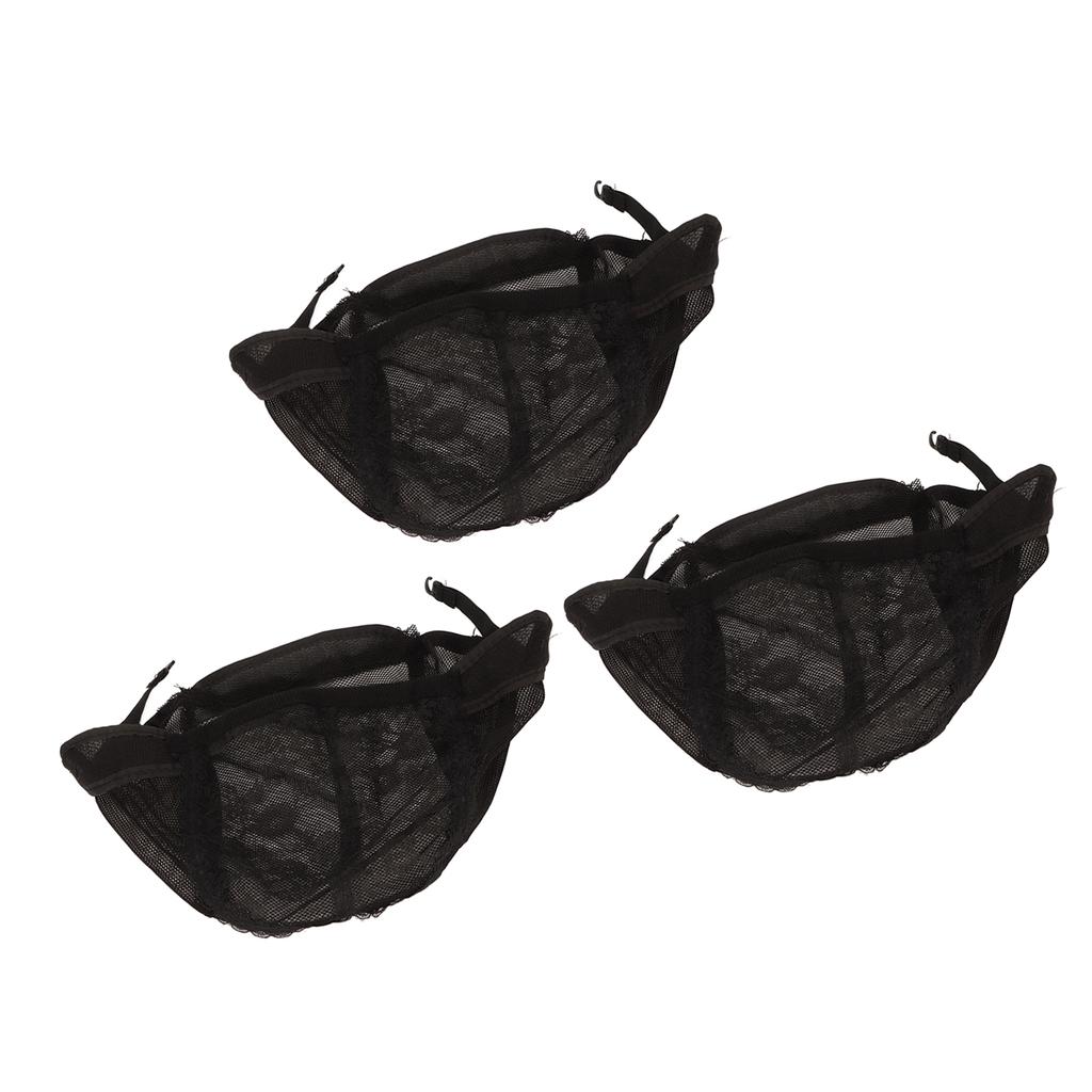 3Pcs Wig Caps for Making Wigs with Elastic Band Nylon Breathable for Women Cosplay
