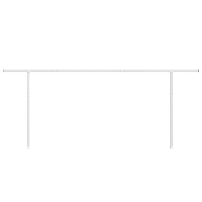 VidaXL Awning Pole Set, Replacement Awning Poles, Tent Support Pole for Terrace Patio Garden, White 315095