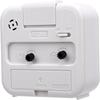 3.15in Silent Alarm Clock ABS Bedside Alarm Clock Small Desk Alarm Clock  for Bedside Desk