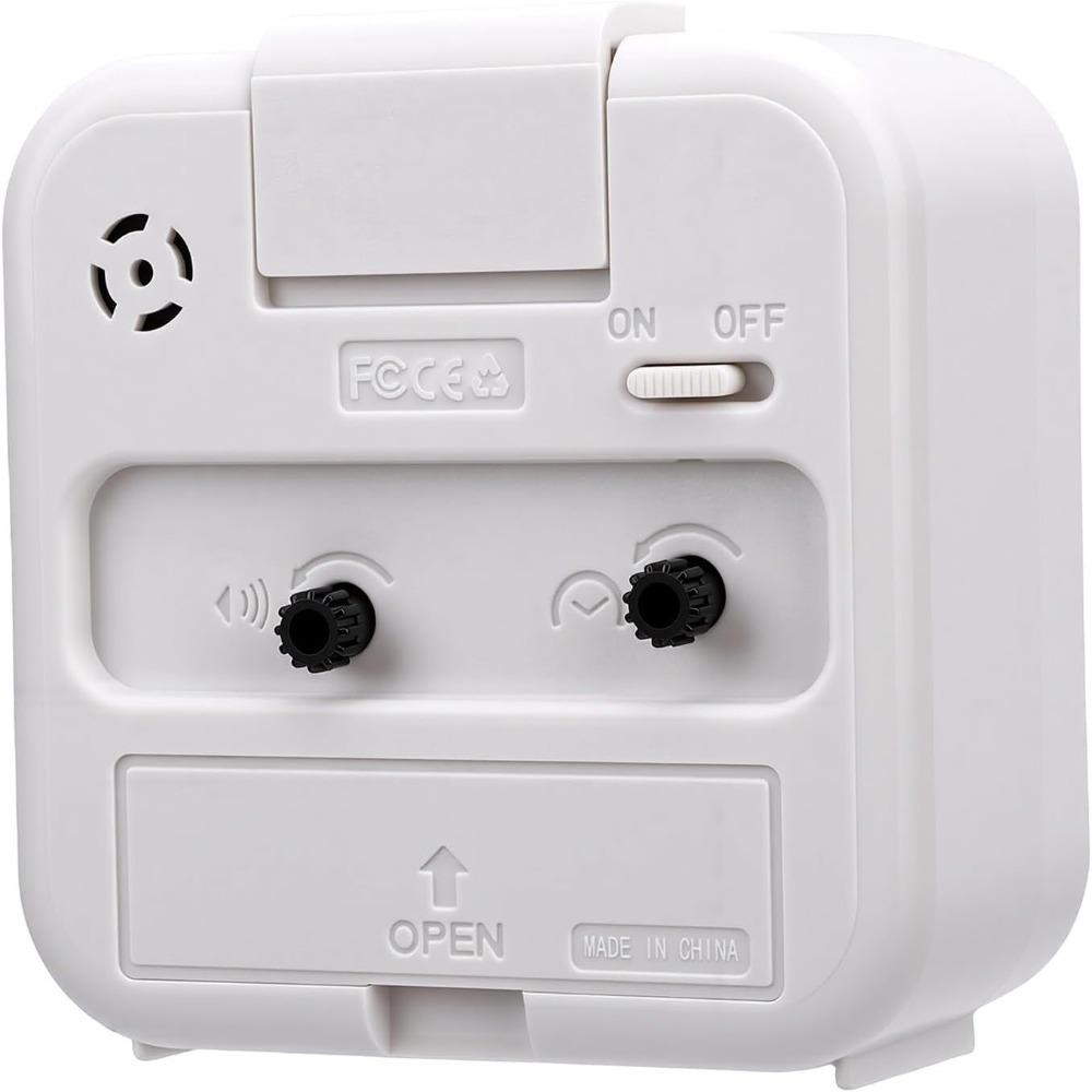 3.15in Silent Alarm Clock ABS Bedside Alarm Clock Small Desk Alarm Clock  for Bedside Desk