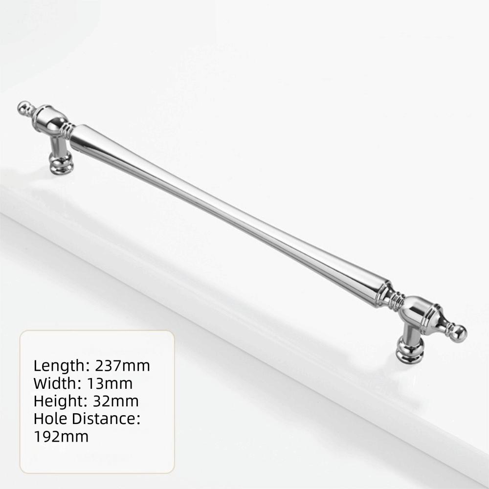 Luxury Zinc Alloy Cabinet Door Handle Long Handle Golden Finish Vintage Cabinet Pull Drawer Knob Wardrobe Door