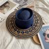 Flower Braided Straw Hat for Women To Travel To the Beach for Vacation, Travel Sun Protection Hat, Beach Hat