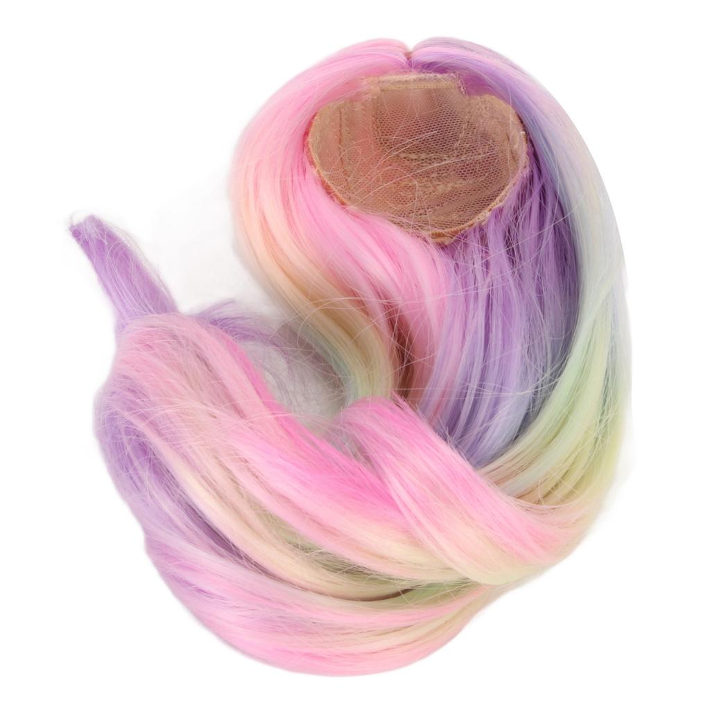 1 6 Ball Jointed Doll Wig Simulation Scalp Soft High Temperature Silk Doll Replacement Hair Wig for 15.5‑17cm Head