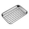 Rectangular Stainless Steel Perforated Roasting & Steaming Tray