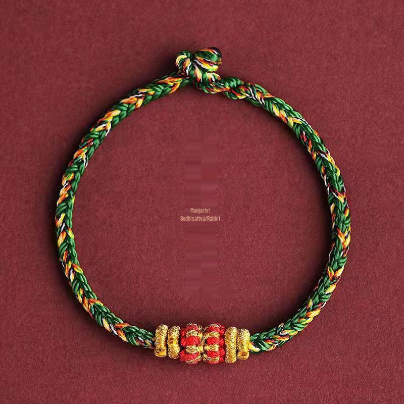 Dahao Year of the Tiger Red String Zodiac Bracelet - Women's and Couples' Woven Charm