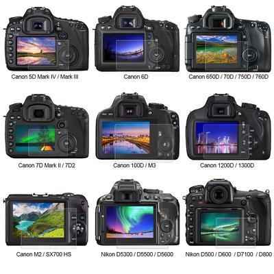 Claro vidrio templado LCD Pantalla Protector Protector Para Canon 80D 750D 700D 650D 70D