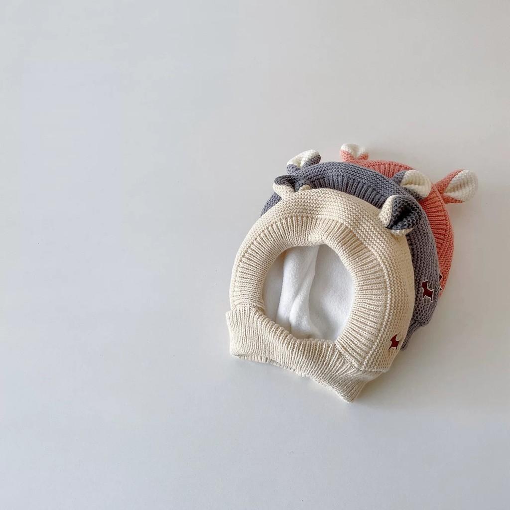 Baby Kids Knit Hat With Cute Dog And Bear Ears For Winter Warmth And Windproof Protection