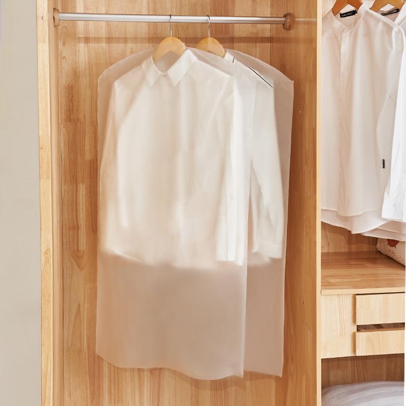 

Пылезащитный чехол для одежды, подвесная одежда, бытовой пыльник, чехол, пуховик, сумка-багги, сумка с рукавами для одежды, сумка для костюма Transparent S 60*80