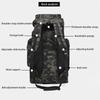 Large Backpack Oxford Cloth Waterproof Backpack Liters Travel Outdoor Camping Backpack