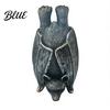 Waterproof Statue Halloween Bat Figurine Resin Hanging Sculpture Gothic Upside Outdoor Tree Ornament Down for Garden Yard Decor Realistic