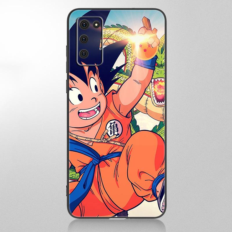 Husa din Japonia Anime Kid Goku pentru Samsung Galaxy A12 A02S A22 A32 A52 A72 A71 A51 A41 A31 A21 A11 A50 A70 A10S A20S Husa moale neagra