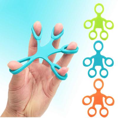 Finger Grip Silicone Ring Exerciser Antistress Resistance Band Fitness Stretcher 3 Levels Finger Sensory Toy for Kid Autism ADHD