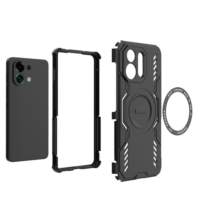Armor Case For Oppo K13 Turbo Magnetic Adsorption Wireless Charge Cover Oppo K13 Turbo Pro Case For Oppo K13 Turbo Case 6.8 Inch