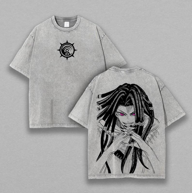 Vintage Gachiakuta Jabber Wonger Washed T Shirt, Oversized Anime Streetwear Tee, S разноцветный
