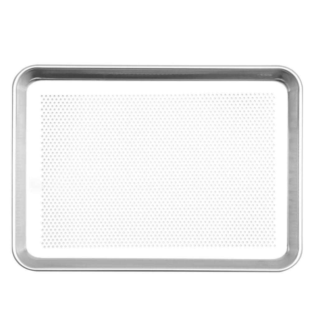 Rectangular Aluminum Zinc Zinc Alloy Baking Plate Rustproof Grill Steaming Tray Kitchen Baking Sheets  Food