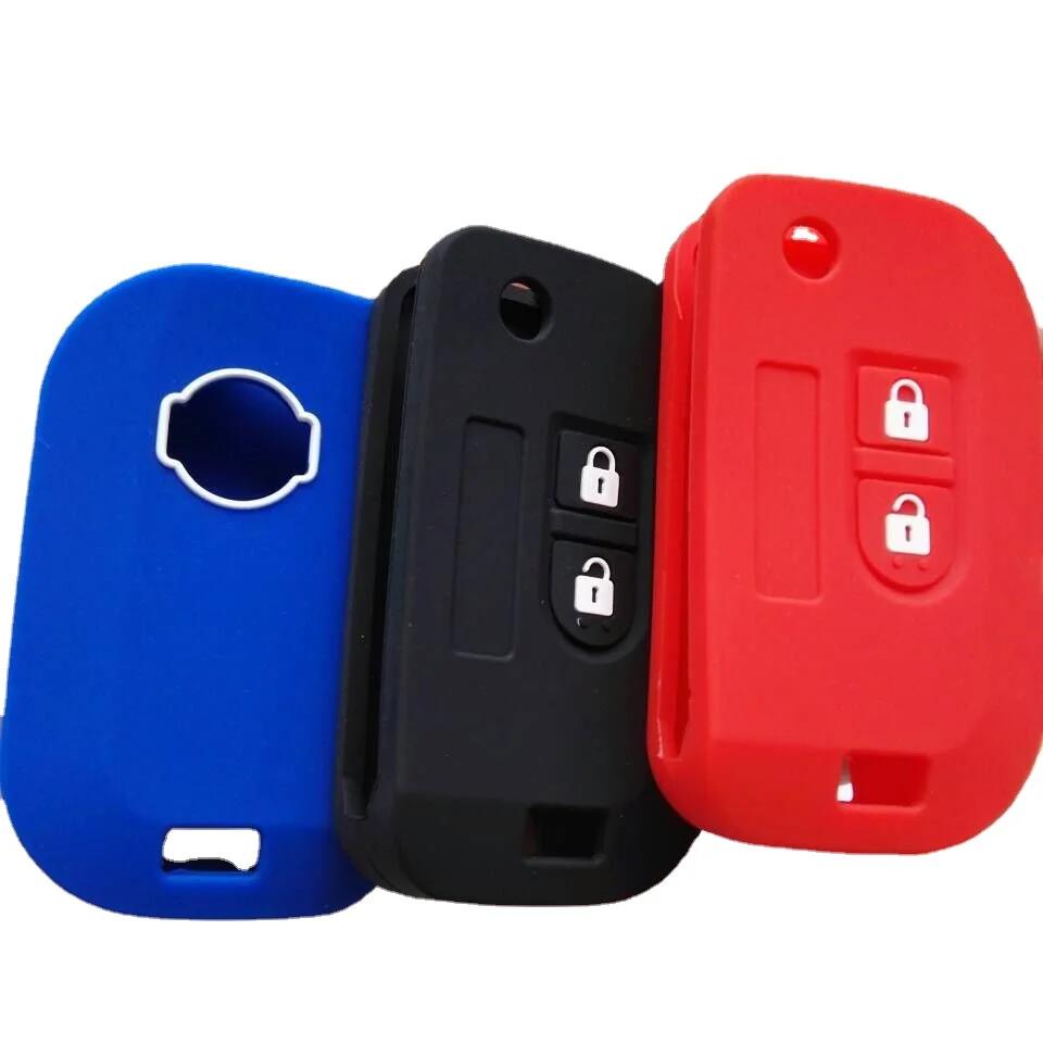 2-Tasten Flip Klappschlüsselhülle Schutzhülle Für Nissan Fernbedienung Silikonabdeckung Micra K12 Note Navara Qashqai Pathfinder Keyless