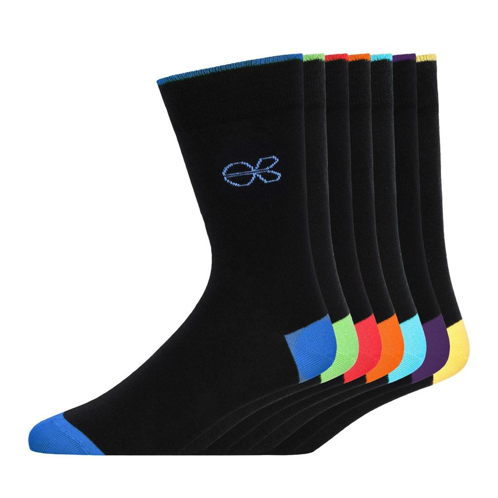 Crosshatch Herren Farrango Crew Socken (Packung mit 7)