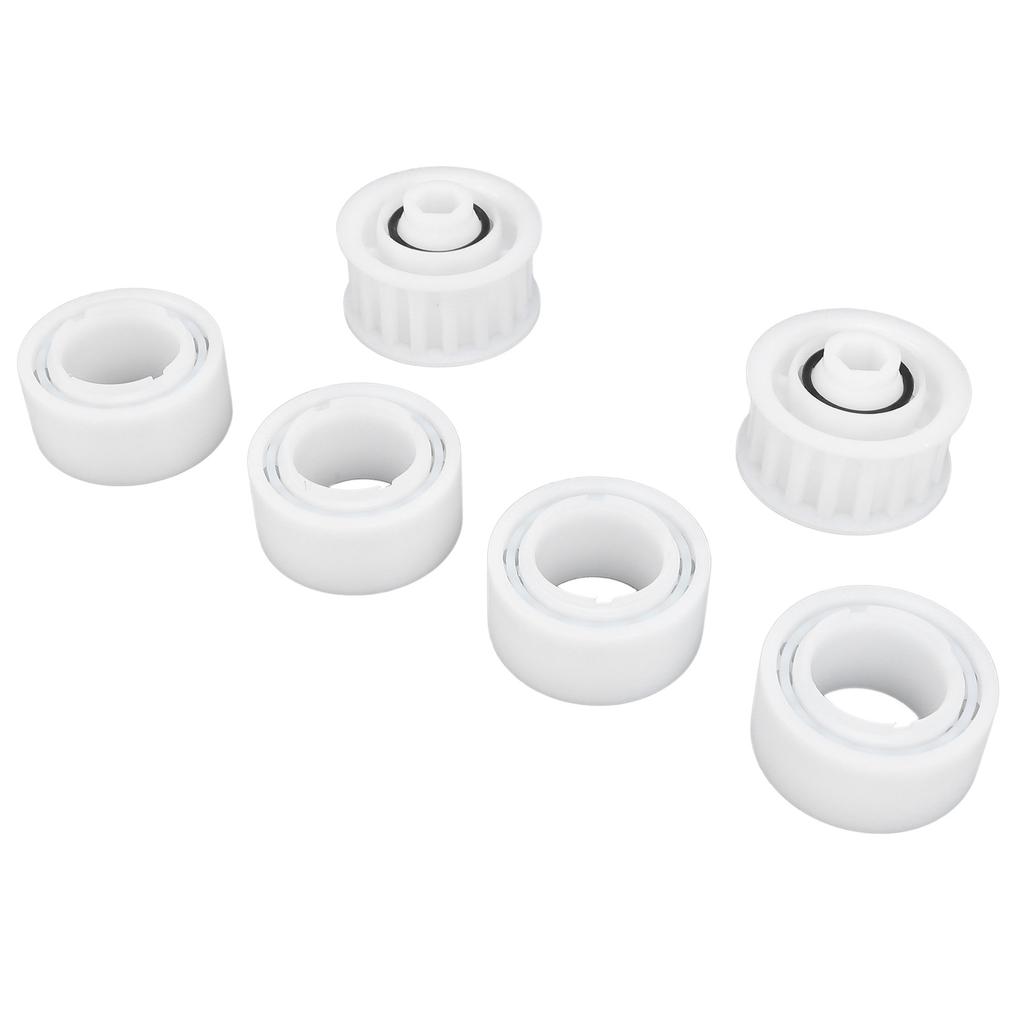 4 Pack Guide Wheels Replacement Pool Cleaner Guide Wheels with 2 Pully Gears for Maytronics for Dolphin