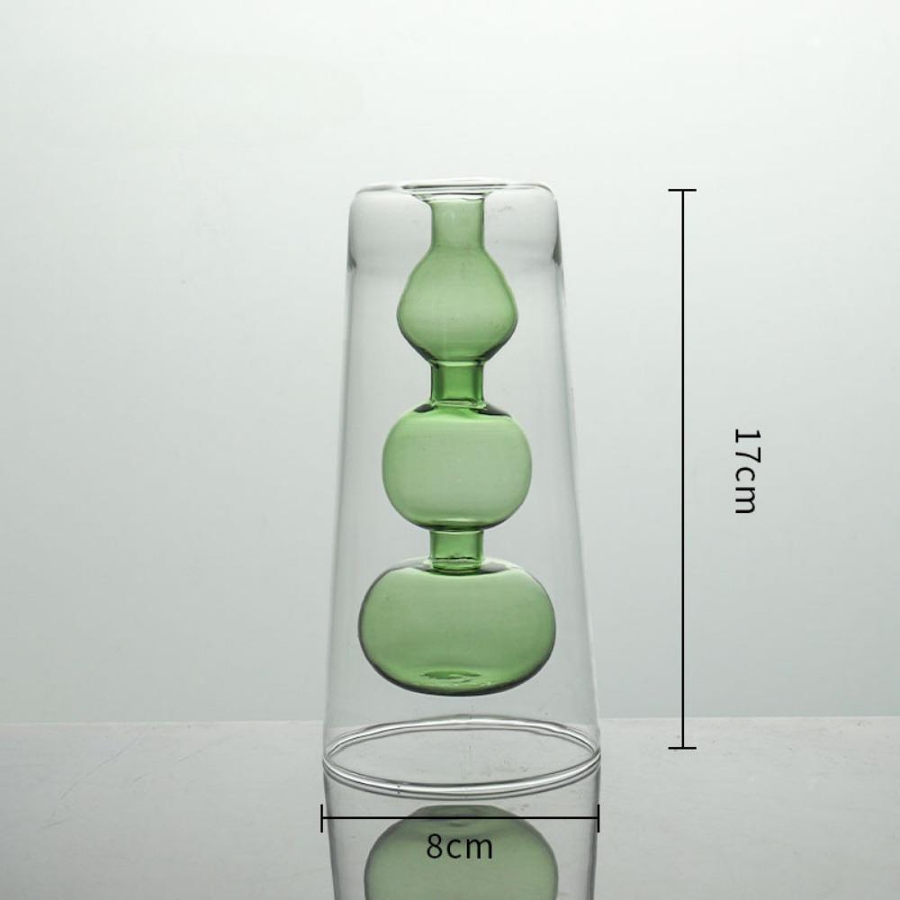 Creative Flower Vases Decorative Glass Bottles Hydroponic Planter for Wedding Centerpieces Living Home Office Table Decor