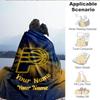 Custom Name Blanket Pacers Basketball Team  Blanket Bedding Blanket for Travel, Camping, Living Rooms, Offices, Sofas, Fan Christmas gift