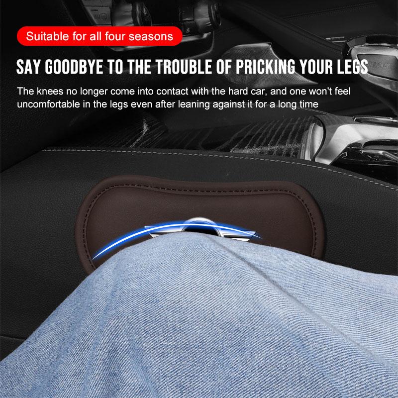 1Pcs Leather Car Pillow Car Knee Pad Elastic Memory Foam Leg Pad For BMW Mini Cooper F54 F55 F56 R56 R60 SONE Roadster Clubman Coupe