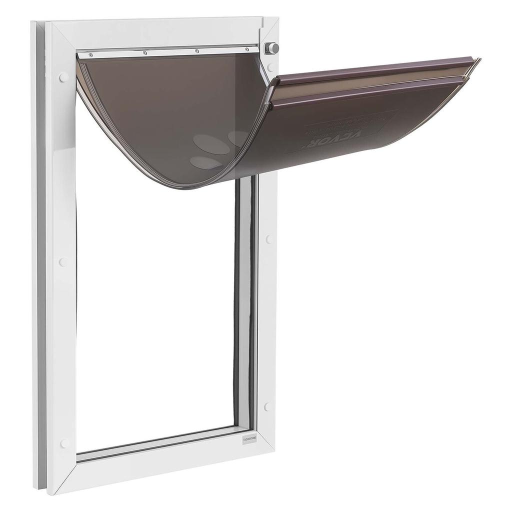 Pet Door, X-Large, with Double Magnetic Flaps and Metal Frame, Strong and Weatherproof Dog Door for Interior and Exterior Doors, Easy To Install, Easy