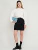 Beirut Suede Mini Skirt Black