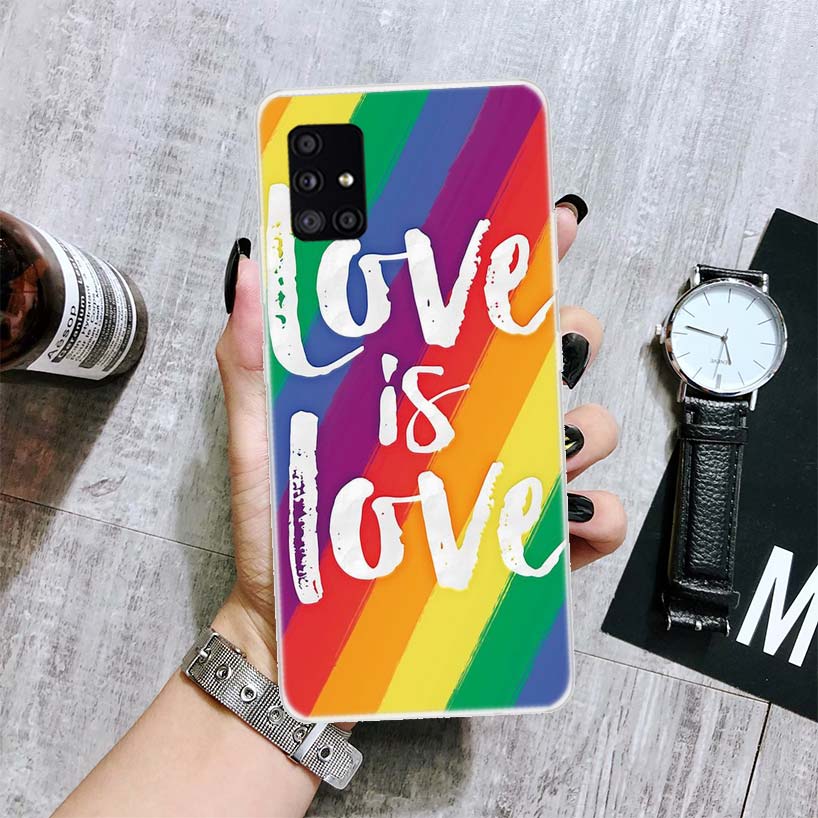 Homosexuell Lesben LGBT Regenbogen Stolz KUNST Telefon Fall Für Samsung Galaxy A52 A53 A12 A13 A22 A23 A32 A33 A72 A73 A42 A02S A03S 5G A50S C