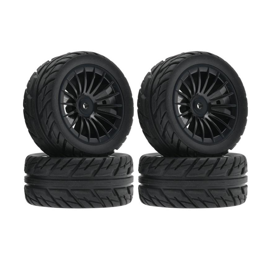 4Pcs 50mm Rubber Tire Tyre Wheel For SG1603 SG1604 SG1605 UDIRC UD1601 UD1602 UD1603 UD1604 1/16 RC Car Upgrade Parts