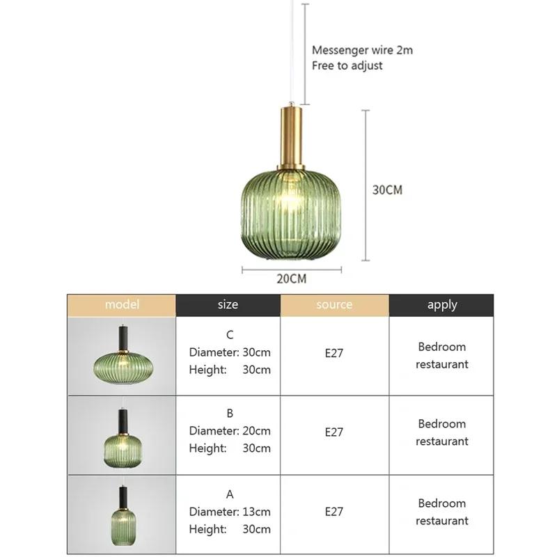 Lumină Pendant din Vitraliu Vintage, Candelabru Creativ Nordic, LED pentru Masă de Dining, pentru Living, Lampă de Noptieră, Decor Hoom