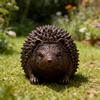 Resin Animal Storage Figurine Hedgehog Statue Ornament, Waterproof Box for Holiday Gift Gardeners Garden, Realistic Indoor Outdoor Landscape