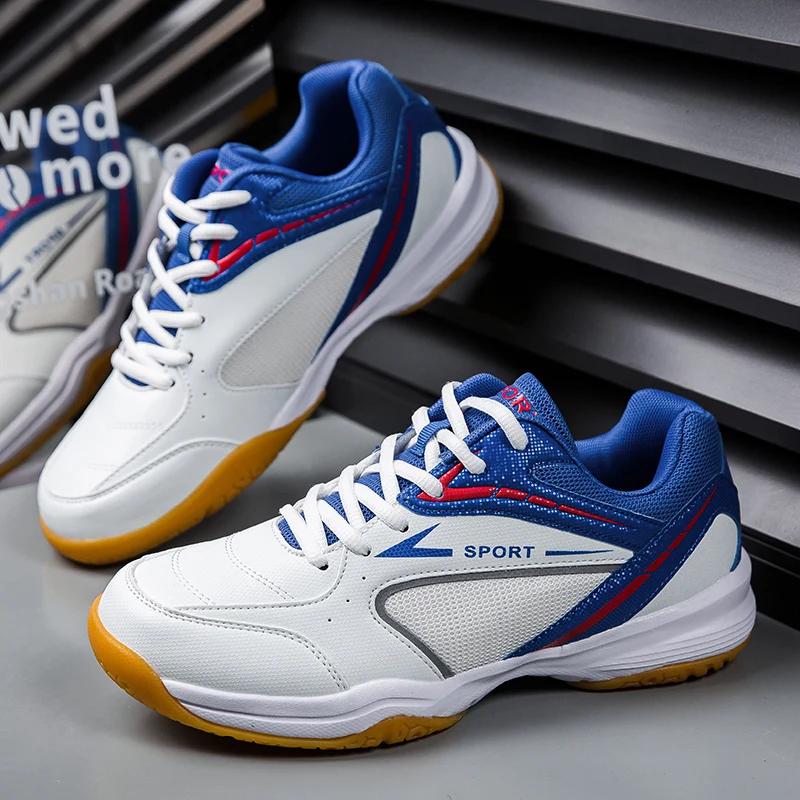 Professional Men Tennis Shoes Competition Mens Badminton Shoes Couple Training Sneakers Anti-slip Wear-resistant Sport Shoes
