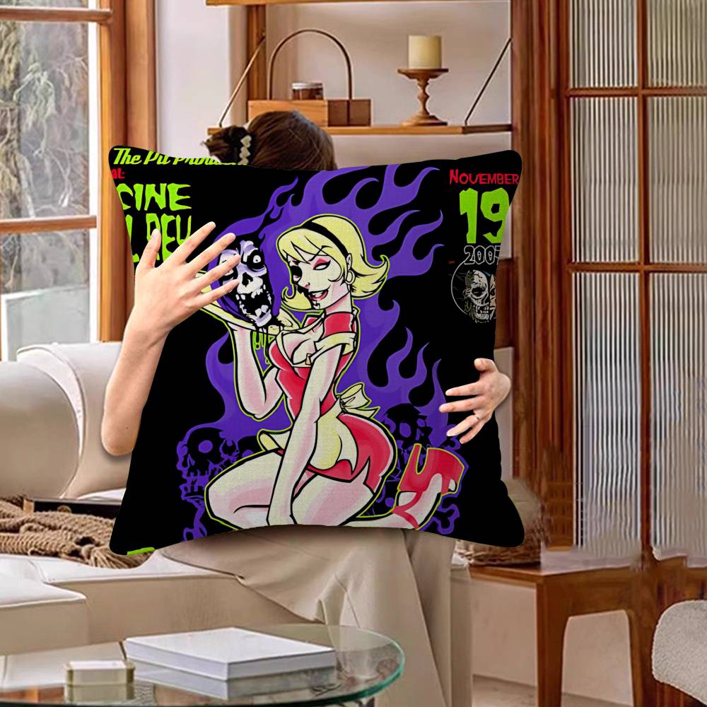 Classic M-Misfits Punk Band Cushion Cover Decorative Pillow Sofa Home Decor Case Pillow Cases