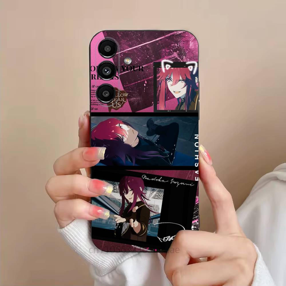 Nozomi Madoka Customizable Phone Case For Samsung S25,24,23,22,21,S20,Ultra,Plus,FE Black Soft Cover