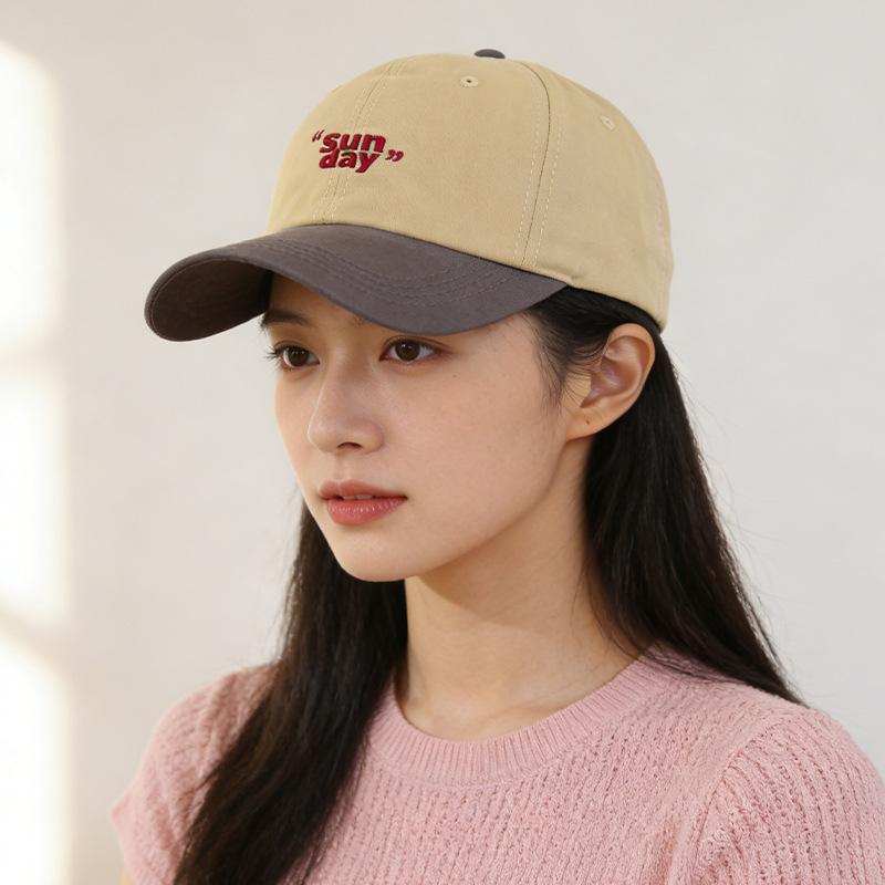 

Sun Protection Baseball Cap for Women Men Sunday Embroidered Baseball Hat Breathable Hat for Fishing and Hiking 56-58cm