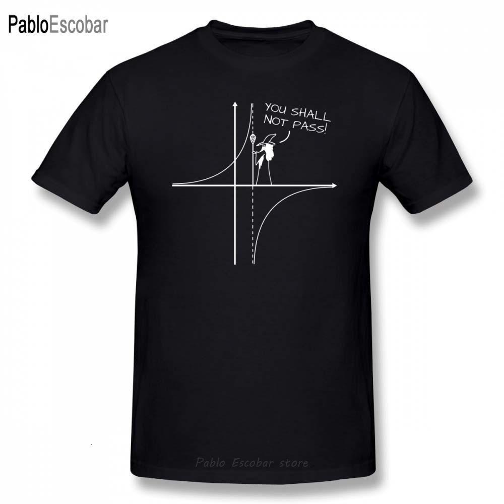 Math T Shirt You Shall Not Pass TShirt Men Cartoon Print Short Sleeve Cotton Tee Shirt Male Awesome Casual T Shirt
