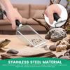Stainless Steel Cat Litter Scooper Set with Small Broom and Dustpan Clean Non-Stick Shovel For Small Pets or Reptile Sand Waste