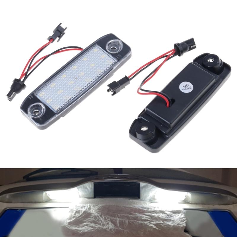 Pack of 2 Long Lasting LED License Plate Lights Featuring Integrated Resistor Simple Installation for Korea Vehicle