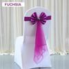 30/20/10PCS Chair Sashes Stretch Spandex Chair Bow Knot Bands With Butterfly Organza Ribbon Wedding Banquet Fair Meeting Decor