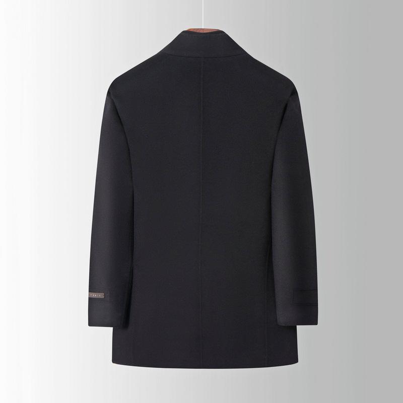 Removable Duck Down Lining Cashmere Jacket for Men Middle-aged and Elderly Men's Stand-up Collar Daddy Winter Thickened Woolen Woolen Coat