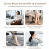 Hollow Out Under Desk Footrest Ergonomic Office Desk Leg Rest Adjustable Footstool  At Work