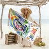 Pumpkin Party Night Personalized Name Beach Towel Super Soft & Absorbent Suitable for Sports Travel Swimming Yoga Bathroom Beach And Pool