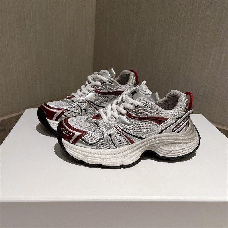 

МОДНЕ ВЗУТТЯ Чоловічі дихаючі спортивні кросівки Спортивне взуття для бігу Відкритий жіночий теніс Тренажер для тренажерного залу 40 червоний